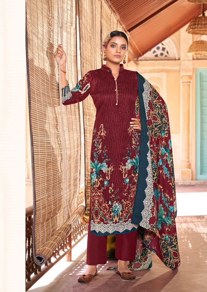 Maria M Print By Levisha Pakistani Style Pashmina Dress Material Wholesale Shop In Surat